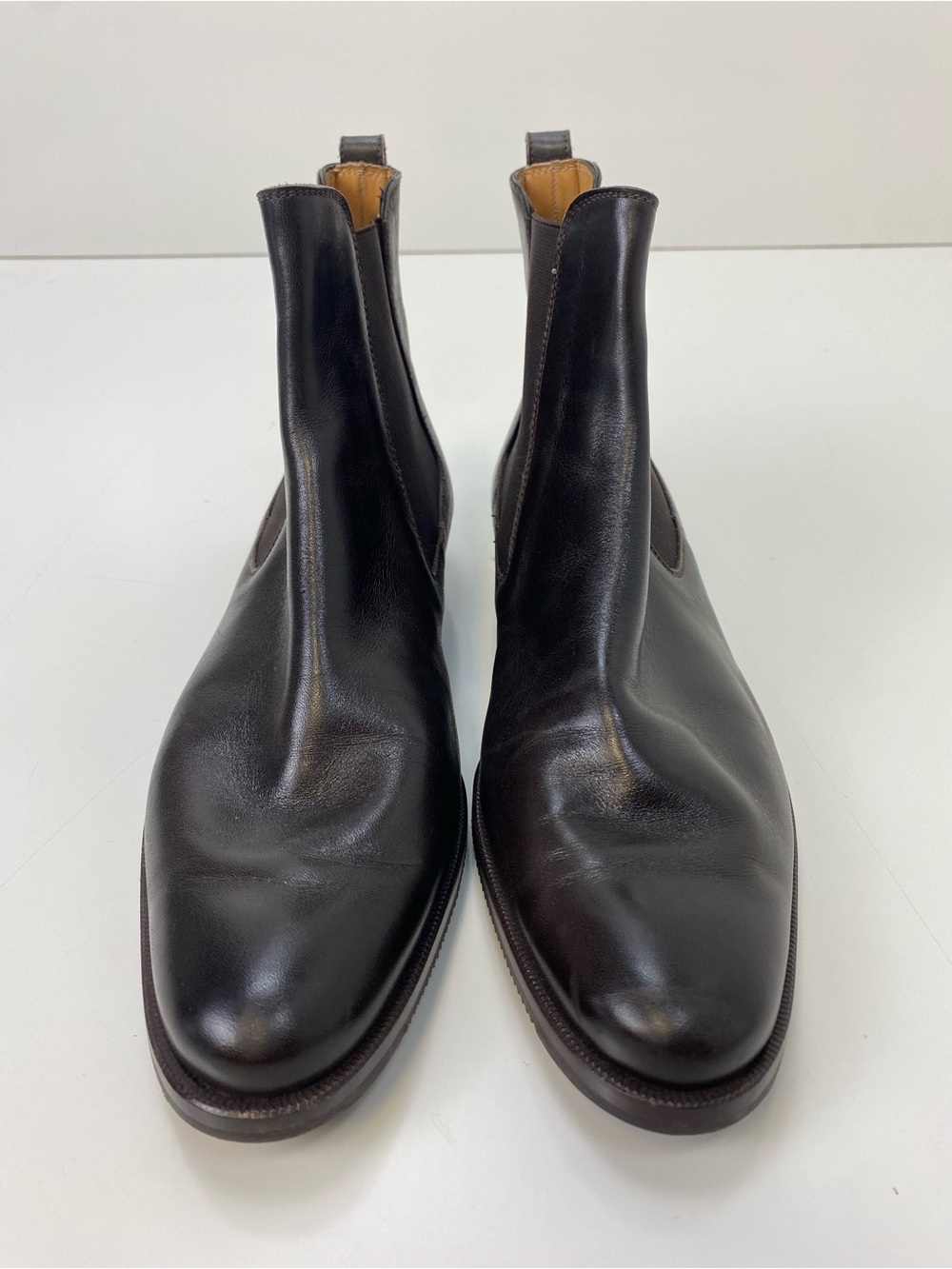 Classic Brown Leather Chelsea Ankle Boots